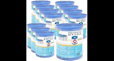 Intex Filtercartridge Type H 29007 - Filter voor filterpomp - 12 Filters - Zwembadfilter - Filtercartridge - Intex Filter - Zwembadwater - Filterpomp