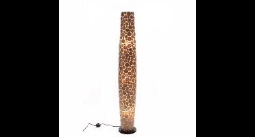 Staande lamp Vloerlamp woonkamer slaapkamer Handmade Design parelmoer coins stone Gold capiz schelp 200 cm