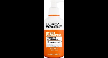 L'Oréal Paris Men Expert Hydra Energetic Energising Gel Cleanser - voor de doffe vermoeide huid - met Vitamine C* & Ceramiden - 260ml