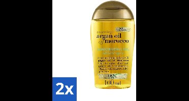 2 x OGX - Argan Oil of Morocco - Haarolie - Penetrating Oil - Intensief Herstel - 100 ml - Haarolie - Arganolie - Haarherstel - Pluiscontrole - Zijdezachte Haar