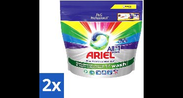 2 x Ariel - Color - All-In-1 Wasmiddel Pods - Beschermt Kleuren - 70 Wasbeurten - Wasmiddel Pods - Kleurbescherming - Wasmiddel Voor Gekleurd Was - Wasmiddel 30°C - Wasmiddel Voor Vlekken