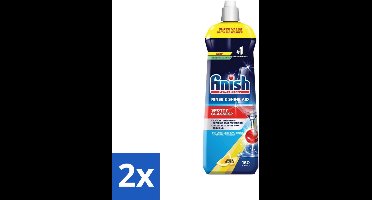 2 x Finish - Powerball - Vaatwasreiniger - Glansspoelmiddel - Perfecte Droging - Citroen - 160 Wasbeurten - Glansspoelmiddel - Snel Drogen - Vlekken Voorkomen - Kalkaanslag - Glans