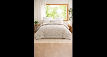 Ultra Luxe 4-Seizoenen Dekbed voor Tweepersoonsbed – Extra Warm & Hotelkwaliteit – 220x240 cm – Superzachte Adem­ende Microvezel – Beige