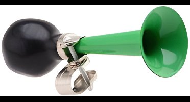 Johntoy Fiets toeter - metaal - groen - Kinderen - Kinderfiets - luchthoorn - retro knijptoeter