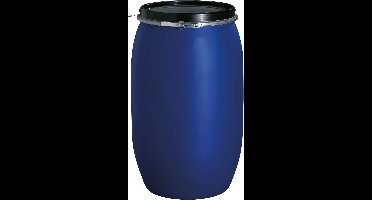 GRAF Kunststof-wijdmondvat 120 L, blauw Voedselveilig met UN-markering