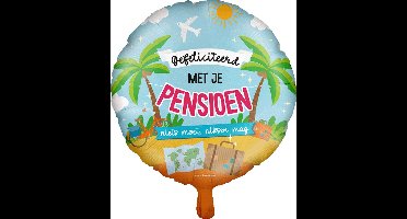 Folieballon Pensioen - 45cm - pd party