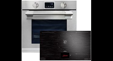 Kaiser - inbouwoven - EH 6339 XXL Inbouwoven - incl. - KCT 9140 FI - inductiekookplaat - oven - 86L - met pyrolyse & AirFry - touch display - inductiekookplaat - 90 cm - FREE ZONE met 2 FLEX inductiezones - TFT display