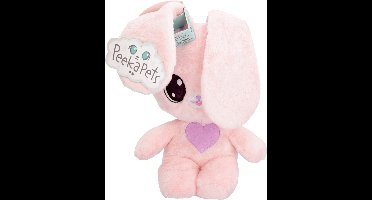 Peekapets Bunny roze - Kiekeboe Knuffel