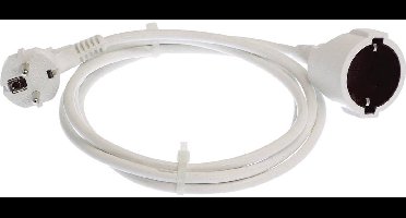 AS Schwabe 50311 Stroom Verlengkabel 16 A Wit 3.00 m H05VV-F 3G 1,5 mm²