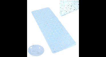 Gerimport Badmat 36X97 Cm Natuurrubber Blauw