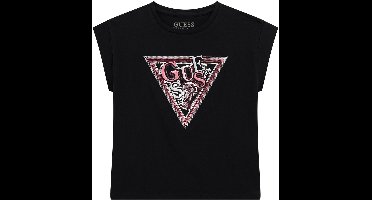 Guess Girls Shirt Zwart - Maat 140