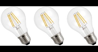 Spectrum Dimbare LED Lamp E27 5.5W - 230V - 710 Lumen - 2700K Warm Wit - Gezellig Licht - Dimbaar - Energiezuinig - 3 stuks