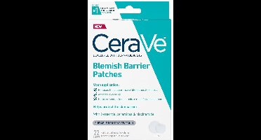 CeraVe Hydrocolloid Blemish Patches -Oil Absorbing Spot Control with Ceramides and Niacinamide -Geschikt voor de Gevoelige Huid, Ultradun & Past bij alle Huidtinten, 22 stuks