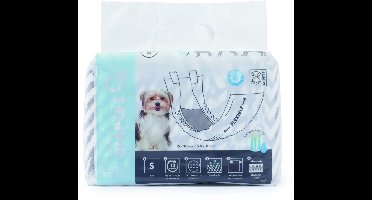 Mpets Luier - Training & Gedrag - 43x18 Zwart Wit Voor Reuen S