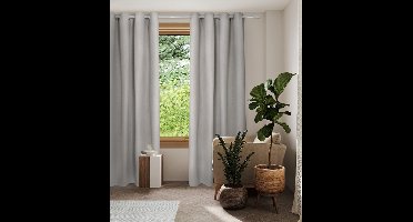 Home Style Thermisch Gordijn – Lichtdoorlatend – Met Ringen – 140x250 cm – Naturel