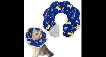 M - Kattenherstelhalsband - Beschermkraag - kattenkegel na operaties - Verstelbare Beschermkraag - Beschermende halsband - Na operatie bescherming - Kattenkraag