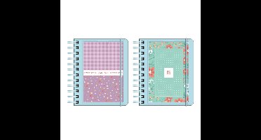 Schoolagenda 2025/2026 - Pastel bloemen - Bruna - Ringband