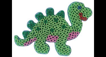 Hama MAXI DINO / DINOSAURUS T-REX strijkkralen vormpje / figuur / grondplaat voor extra grote maxi strijkparels (strijkkralenbordje / legbordje dier groot)