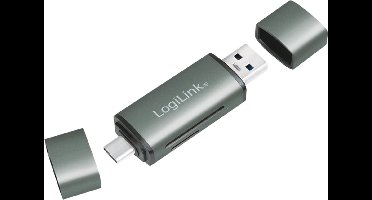 LOGILINK USB 3.2 Gen kaartlezer CR0043, aluminium behuizing