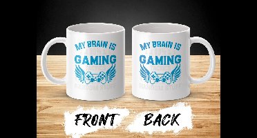 Gamer Mok, Mijn Brein Gaming Tactics, Grappige Gaming Mok, Cadeau voor Gamers, Gaming Controller Kunst, Geeky Mok, Gaming Cadeau idee