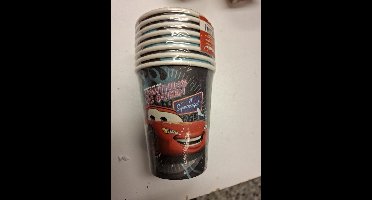 Cars Kinderfeestje Kartonnen Drinkbekers 8 stuks