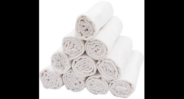 NEW BABY - Luier - Katoenen luiers wit 60x80 cm one size 10 stuks - luiers - katoenen - babyproducten - textiel - verzorging