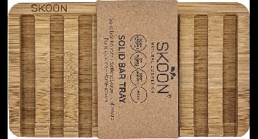 Skoon Solid bar tray - 2 bar - all bamboo 1 Set