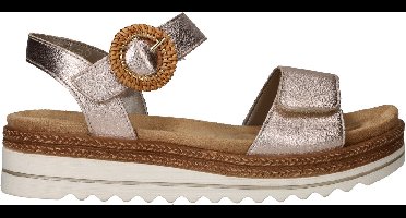 Remonte Gouden Leren Dames Sandalen - Goud - 41