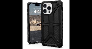 UAG - Monarch geschikt voor iPhone 14 Pro Max Hoesje - carbon zwart