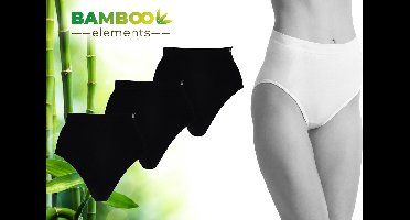 Bamboo - Naadloos Dames Ondergoed - Bamboe - 3 Stuks - High Waist Slips - Zwart - Corrigerend Ondergoed Dames - Dames Slips