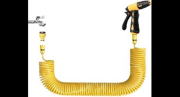 Veerintrekbare hogedruk-waterpistoolset voor autowasstraten, uitbreidbaar van 7,6-15,2 meter, versterkte connectoren