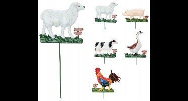 Koopman Serie - Decoratieve Dieren Tuintopper - 42 cm - Meerkleurig