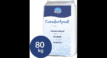 Zwembadzout 4 x 20 kg | Voor schoon zwembadwater | 80 kg zout | Geschikt voor Intex zoutwatersysteem | Comfortpool