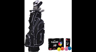 Spalding True Black - 14-Delige Golfset Heren - Graphite Shafts - Rechtshandig - Inclusief 12 Golfballen