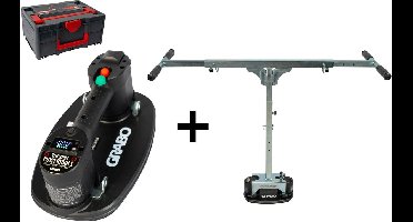 GRABO Pro in Koffer + T-Lift 120 - Elektrische draagbare vacuümzuiger - Handgereedschap - Hefvermogen 120 kg