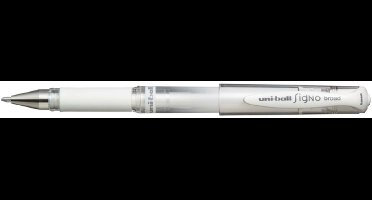 Liquid ink ballpoint pen Uni-Ball Signo Broad UM-153 W Wit 12 Stuks
