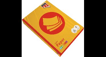 Kopieerpapier Quantore Colour A4 120gr diepgeel 250 vel | 5 stuks