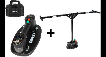 GRABO Pro in Tas + GRABO Erguo T-Lift - Elektrische draagbare vacuümzuiger - Handgereedschap - Hefvermogen 120 kg