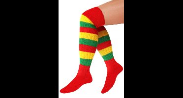 Kniekousen rood/geel/groen maat 41-47
