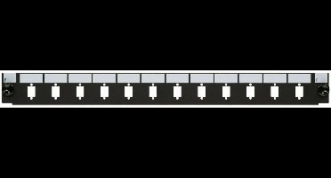 Danicom Front LC/SC 12 poorts zwart duplex/simplex - geschikt voor universele glasvezel lade