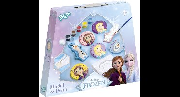 Disney Frozen Totum gips figuren gieten en beschilderen - creatief speelgoed meisjes vanaf 5 jaar - knutselset met Anna en Elsa prinsessen model & paint cadeau