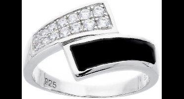 Classics&More - Zilveren ring met steen gerodineerd