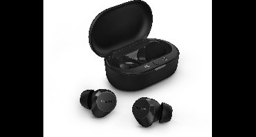 PHILIPS TAT1209BK True Wireless In Ear Bluetooth Headphones - Kleine oordopjes, Geweldige kwaliteit, Natuurlijk geluid met dynamische bass, Duidelijke gesprekken en Kleine oplaadhoes - Zwart