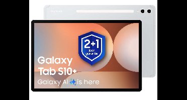 Samsung Galaxy Tab S10 Plus - WiFi - 256GB - Platinum Silver + 1 jaar extra garantie