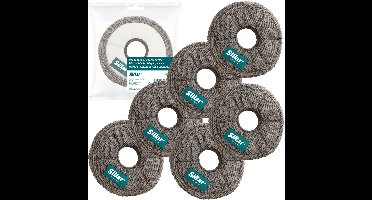 Sillar, set 6 dweilpads, microvezeldoek, geschikt voor Xiaomi S10 S20 X10 X20 L10 L20 X30 X40 X50, vervanging RMP7 / RMP8, herbruikbaar, diameter 13.5cm