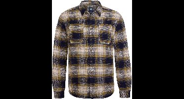 Petrol Industries - Heren Geruite Overhemd Manitowoc - Blauw - Maat 3XL