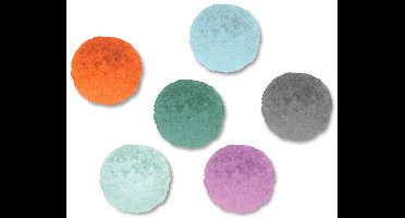 6 Pompons kleur 4 cm- Artemio