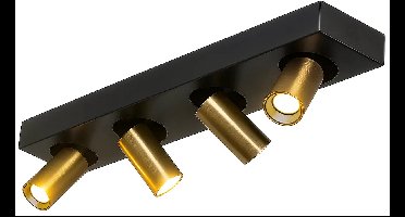 Highlight - Spot Eliano 4 lichts L 48 cm zwart brons