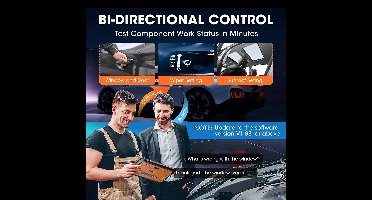 Professionele OBD2 Diagnosetool – Auto Scanner – Foutcode Uitlezer – Diagnose Scanner – Volledige Systeemdiagnose – 7-Inch Touchscreen – Draadloze Connectiviteit