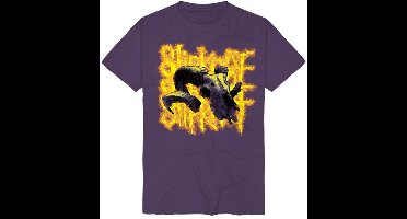 Slipknot Burning Goat Skull Heren T-shirt - paars - L